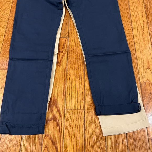 H&M Chinos (set of 2) Navy Blue and Khaki 8-9Y - Picture 8 of 16